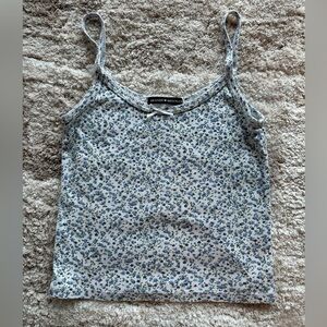 brandy melville ditsy floral pattern crop tank